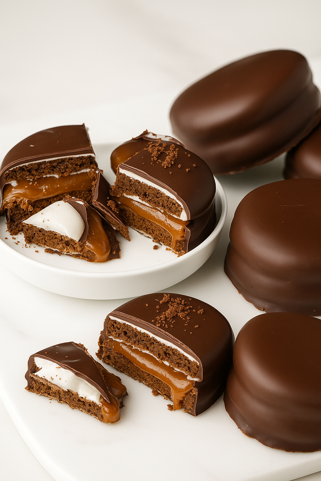Alfajor Black & White (Duplo banhado) 60g caixa x 12 unidades