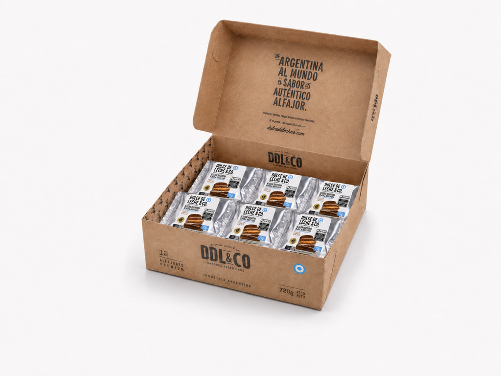 Alfajor Black & White (Duplo banhado) 60g caixa x 12 unidades