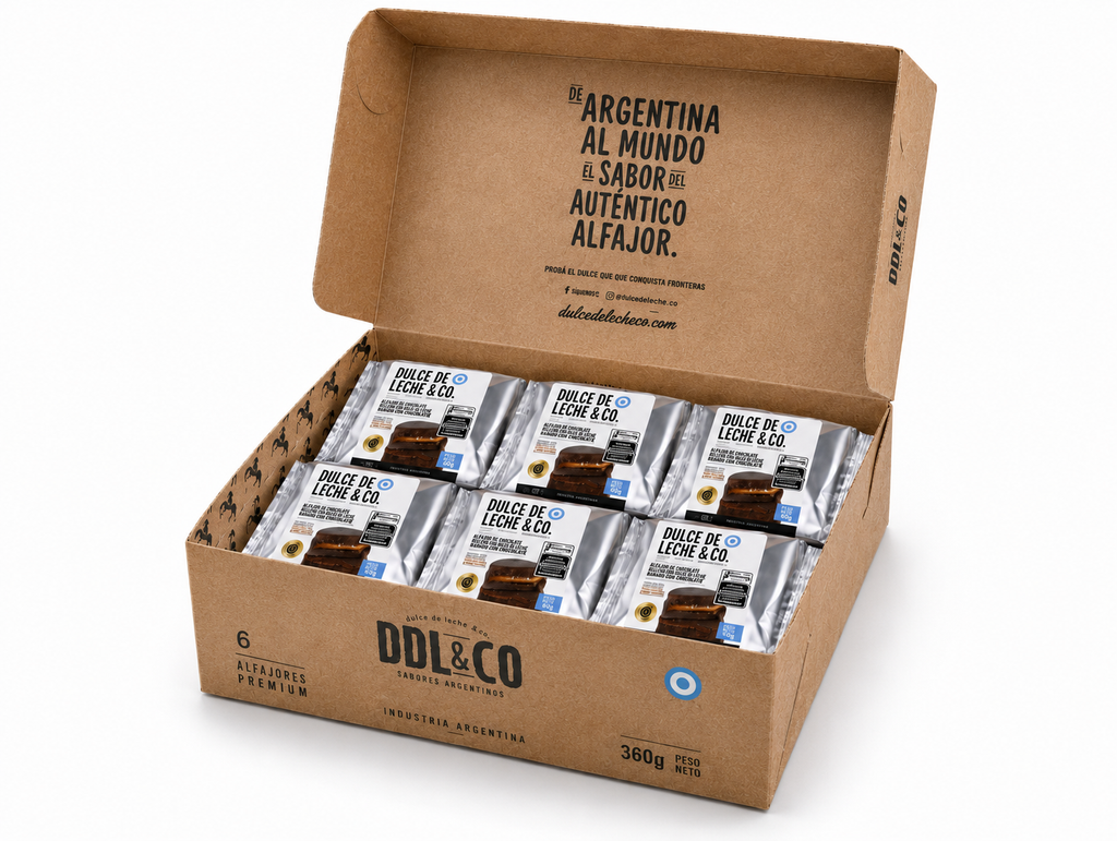 Alfajor de Chocolate Meio Amargo caixa x 6 unidades