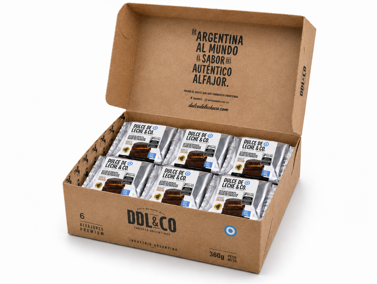 Alfajor de Chocolate Meio Amargo caixa x 6 unidades