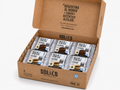 Alfajor MIX de Chocolate Branco e Meio Amargo 60g caixa x 6 unidades